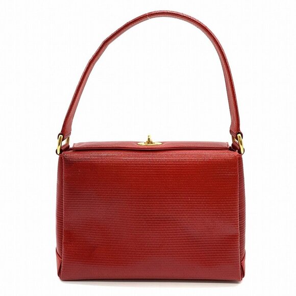 GUCCI Red Leather Bag - Picture 1 of 13